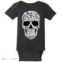 Car Mechanic Tools Skull Garage Halloween Costume Skeleton Baby Bodysuit thumb 0