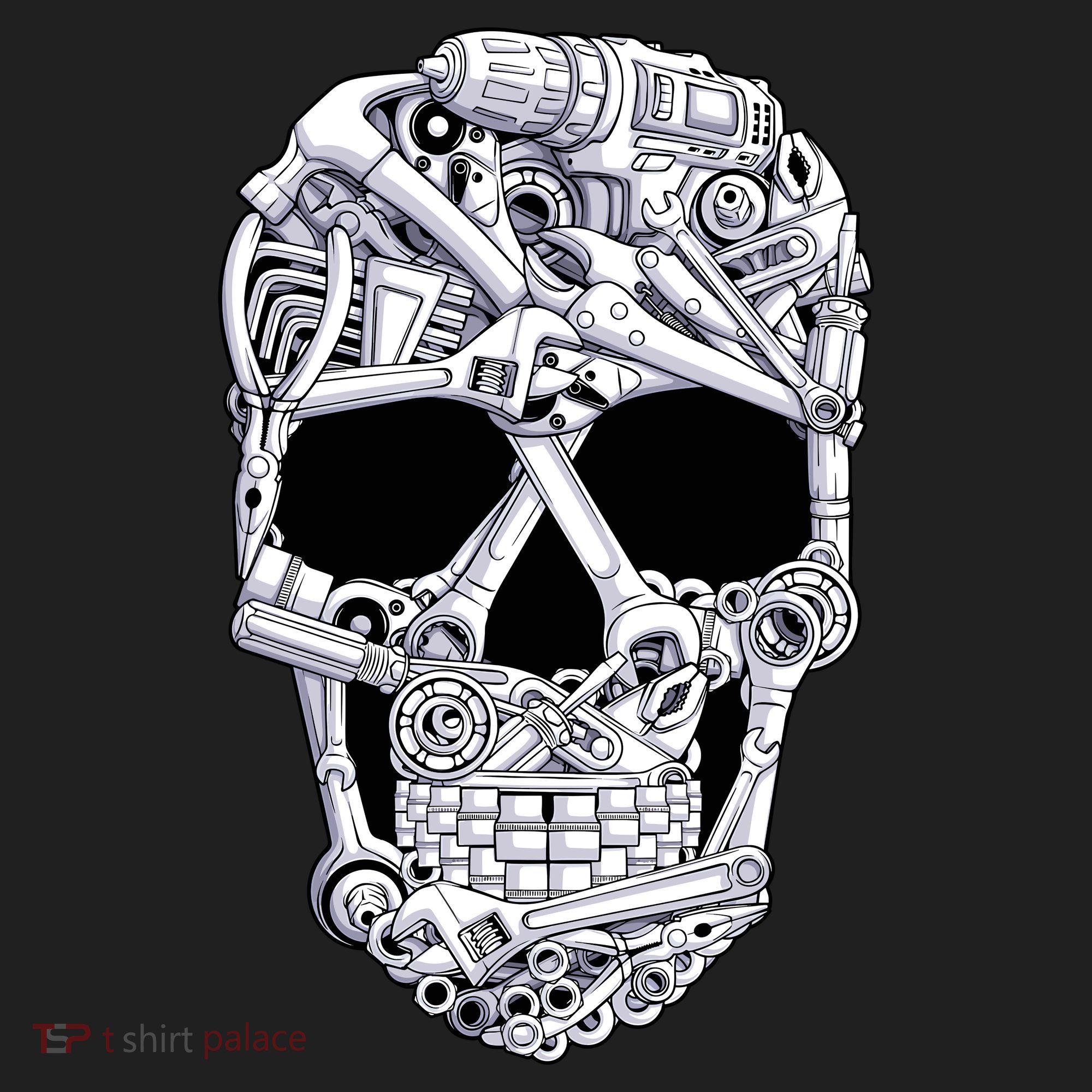 Car Mechanic Tools Skull Garage Halloween Costume Skeleton Hat