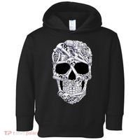Car Mechanic Tools Skull Garage Halloween Costume Skeleton Toddler Hoodie thumb 0