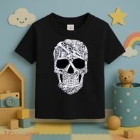 Car Mechanic Tools Skull Garage Halloween Costume Skeleton Toddler T-Shirt thumb 3