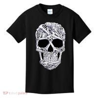 Car Mechanic Tools Skull Garage Halloween Costume Skeleton Kids T-Shirt thumb 0