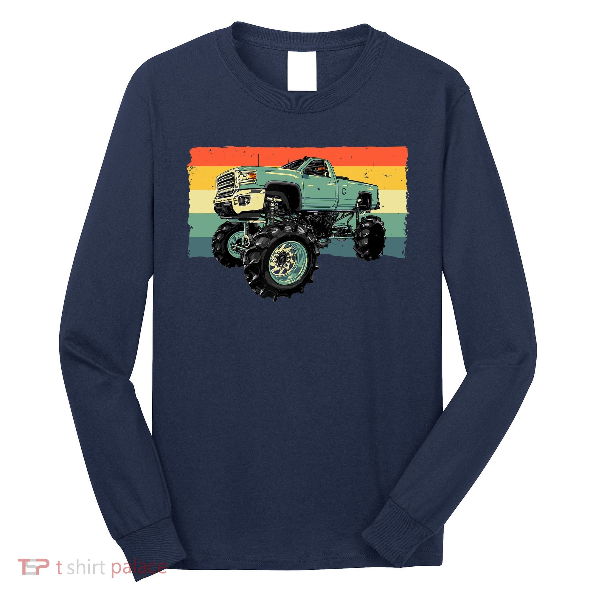 Cool Monster Truck Big Monster Trucks Long Sleeve Shirt