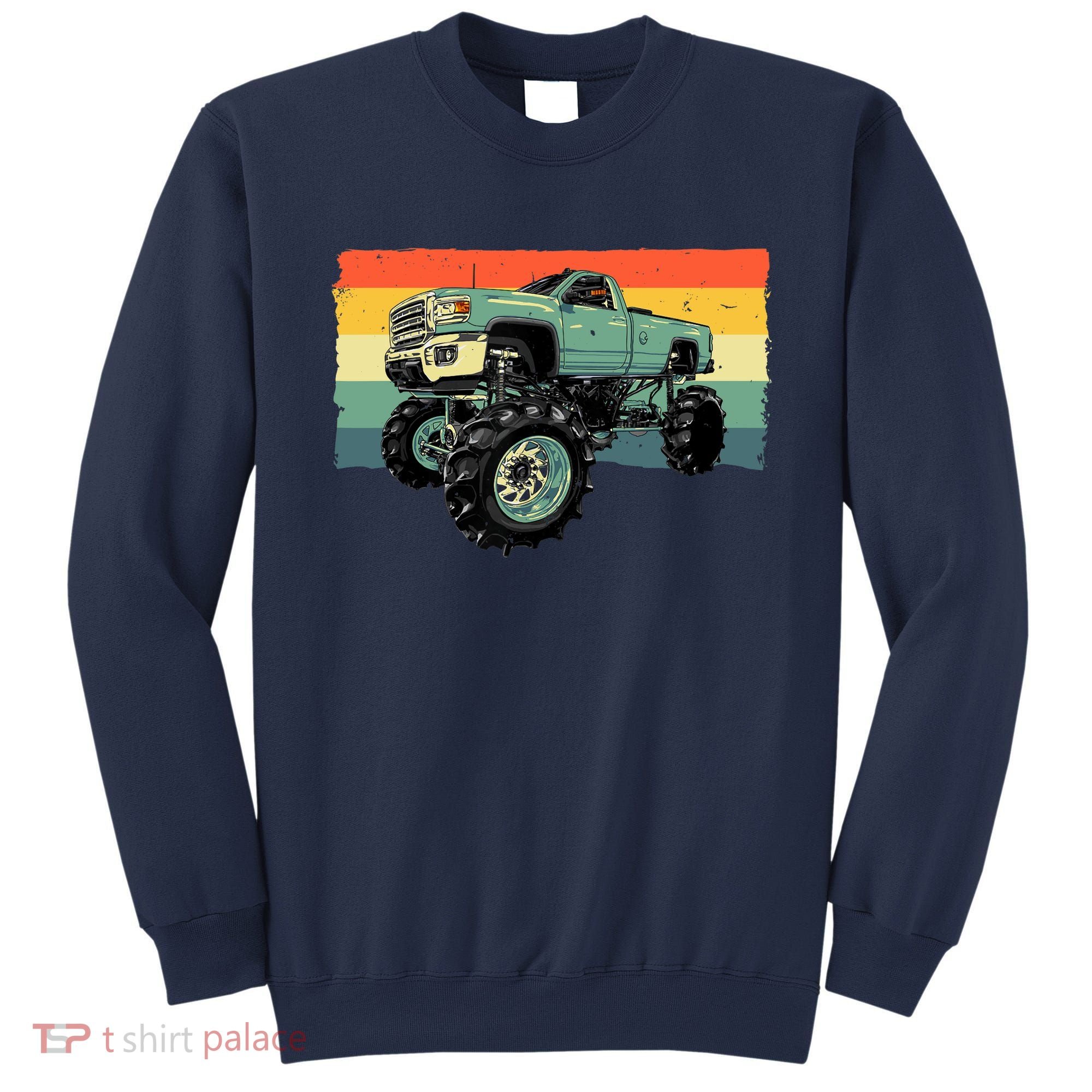 Cool Monster Truck Big Monster Trucks Sweatshirt