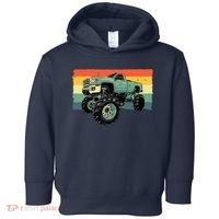 Cool Monster Truck Big Monster Trucks Toddler Hoodie thumb 0