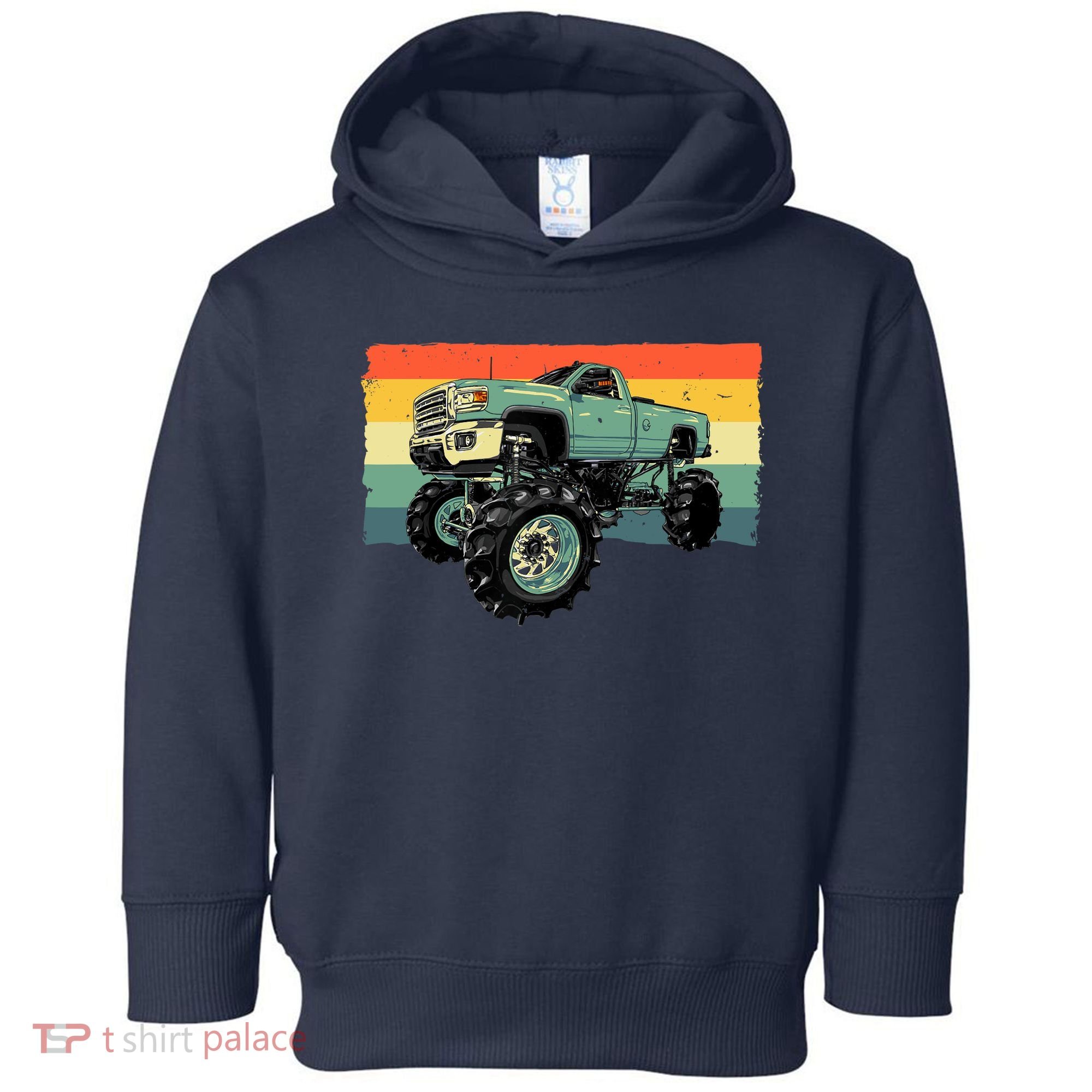 Cool Monster Truck Big Monster Trucks Toddler Hoodie