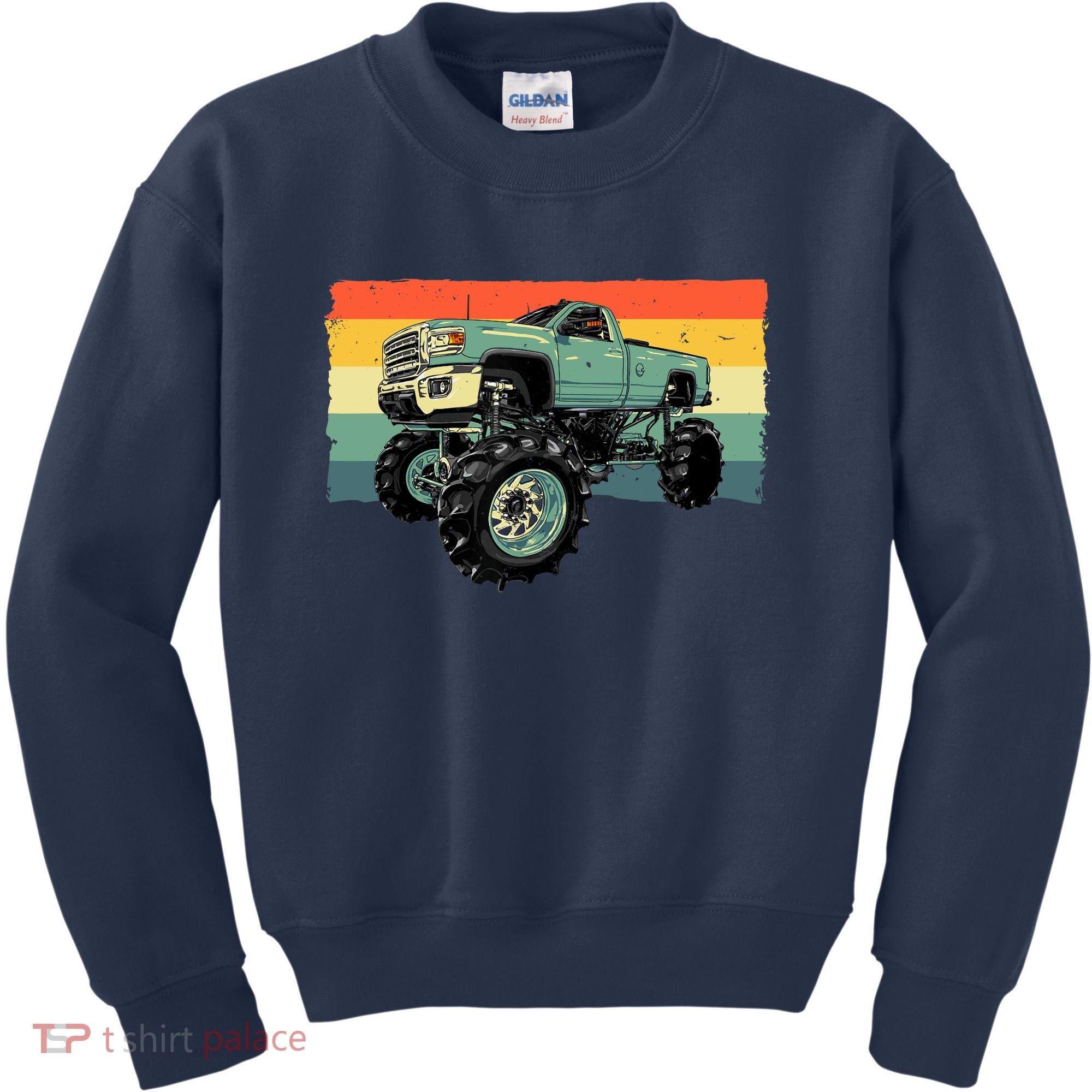 Cool Monster Truck Big Monster Trucks Kids Sweatshirt