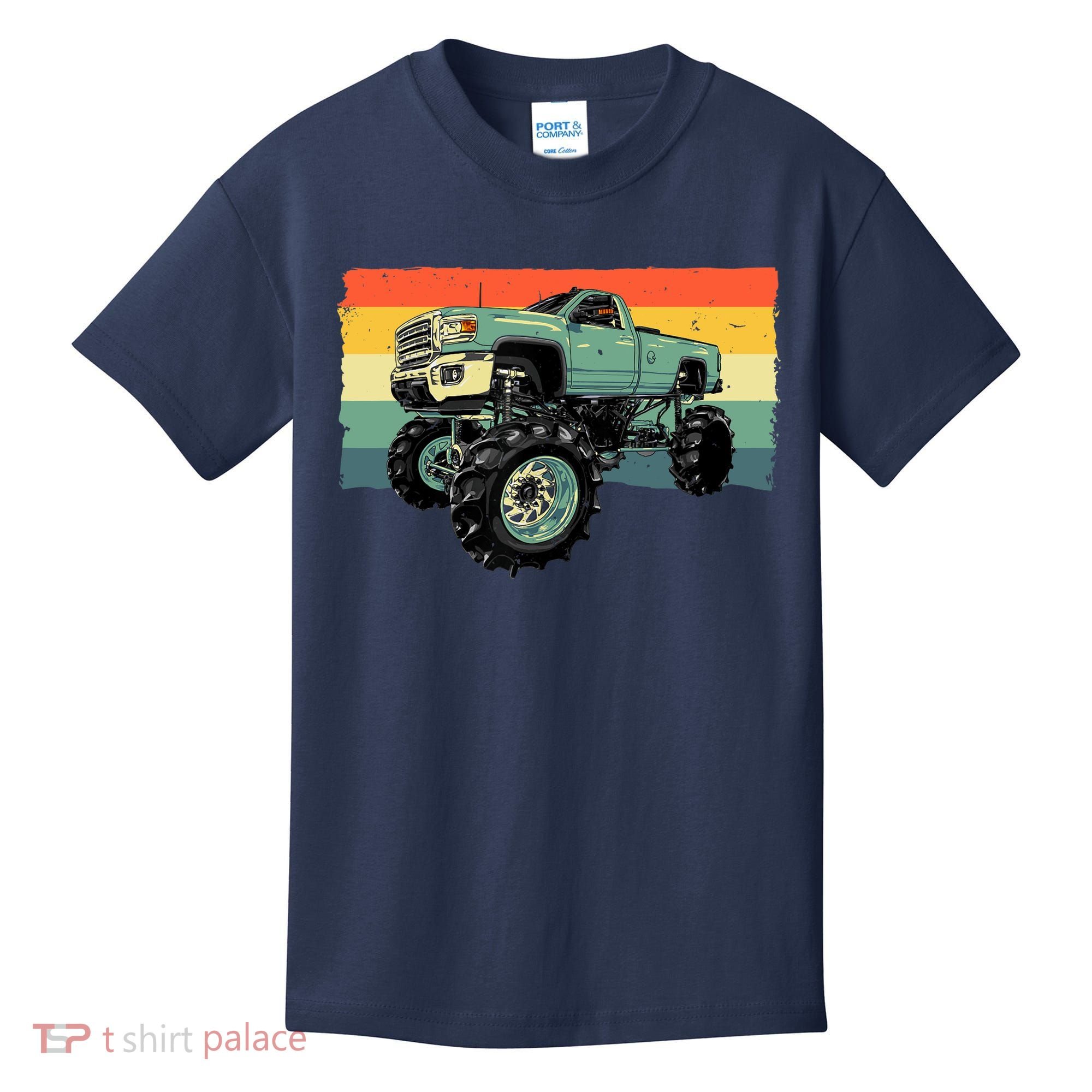 Cool Monster Truck Big Monster Trucks Kids T-Shirt