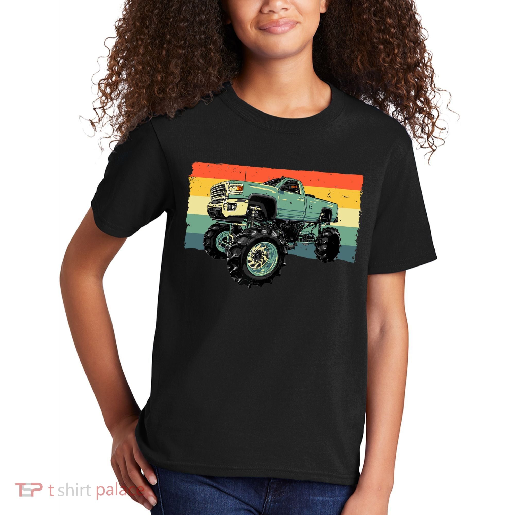 Cool Monster Truck Big Monster Trucks Kids T-Shirt