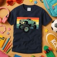 Cool Monster Truck Big Monster Trucks Kids T-Shirt thumb 3