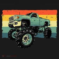 Cool Monster Truck Big Monster Trucks Bucket Hat thumb 4