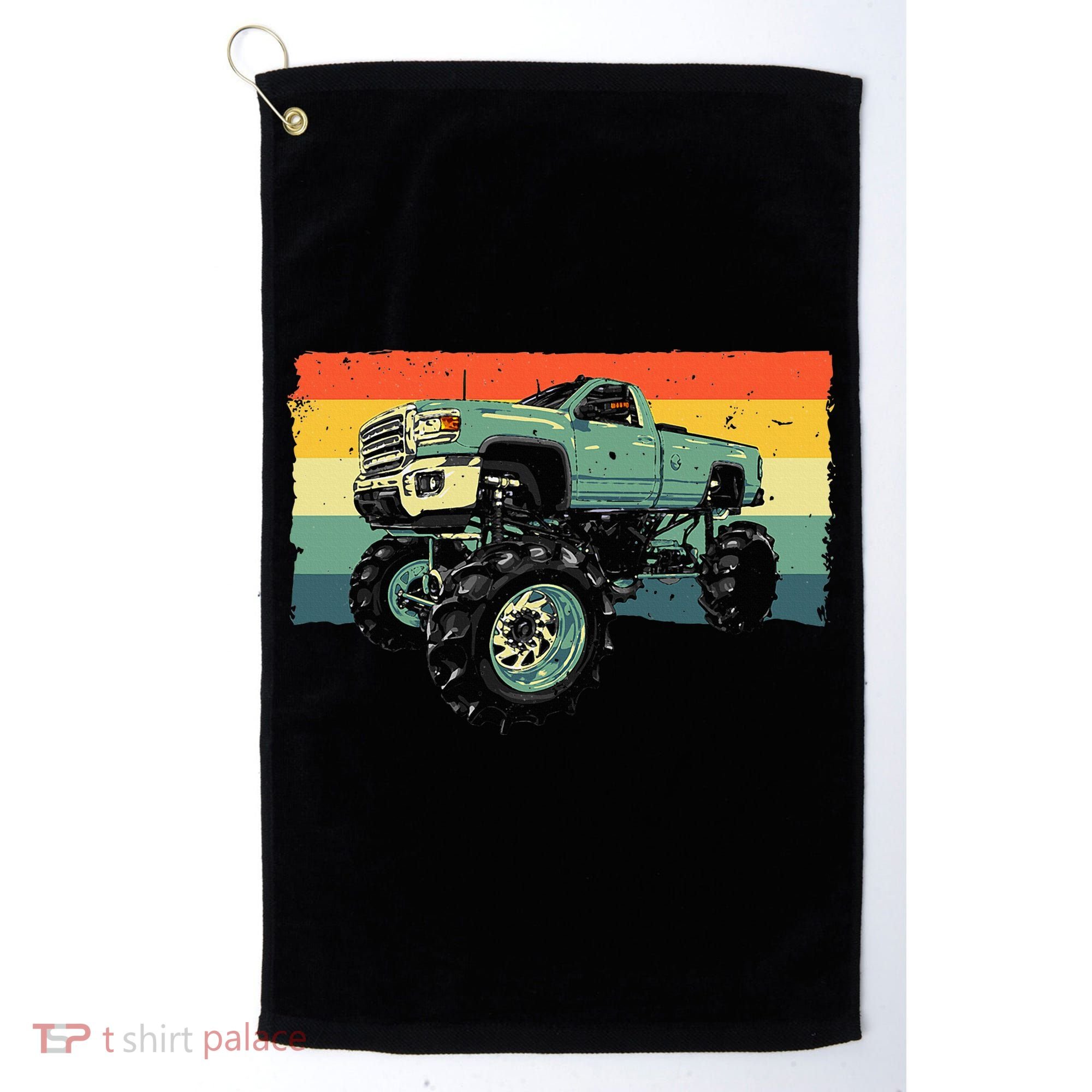 Cool Monster Truck Big Monster Trucks Golf Towel