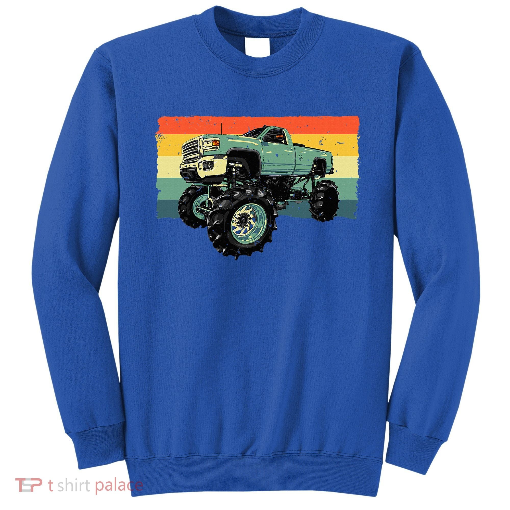 Cool Monster Truck Big Monster Trucks Sweatshirt