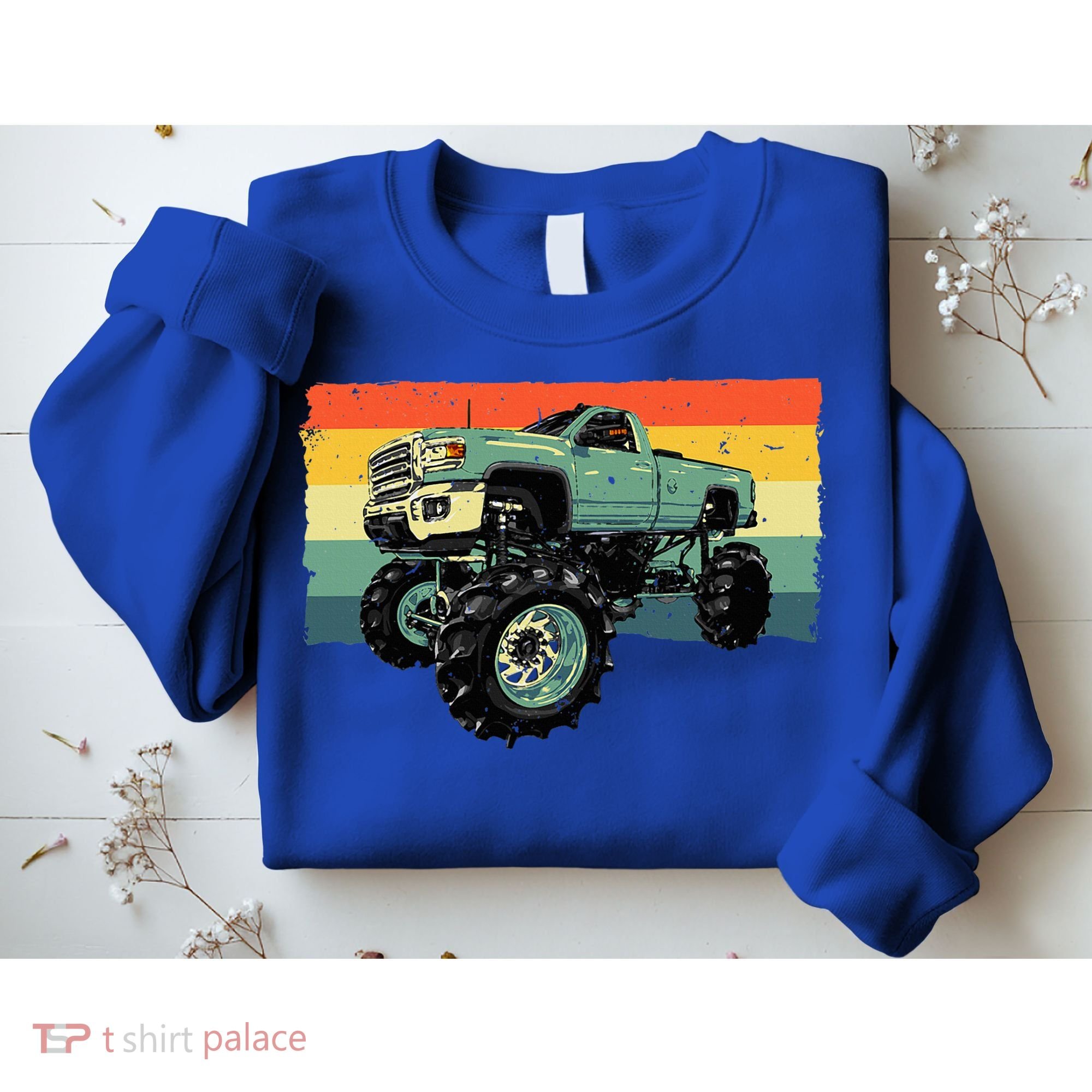 Cool Monster Truck Big Monster Trucks Sweatshirt