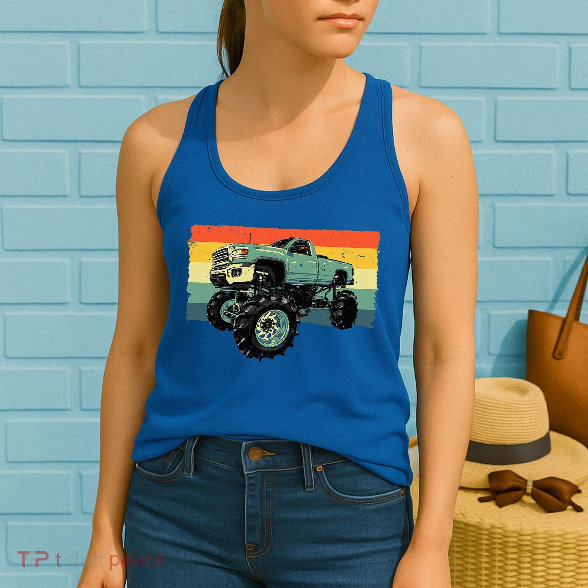 Cool Monster Truck Big Monster Trucks Women's Tank Top