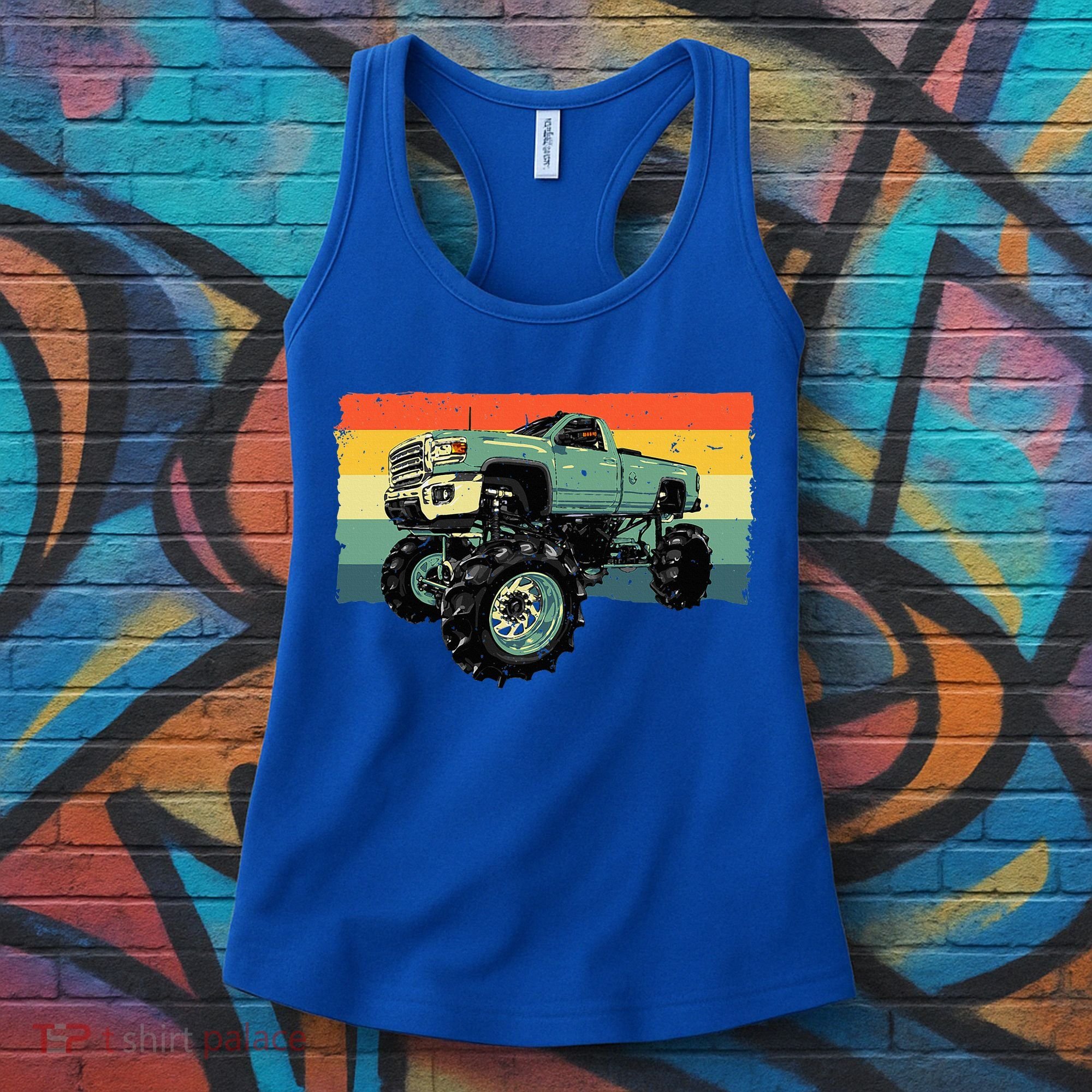 Cool Monster Truck Big Monster Trucks Women's Tank Top