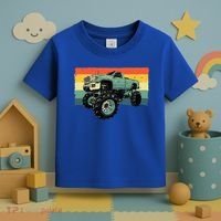 Cool Monster Truck Big Monster Trucks Toddler T-Shirt thumb 3