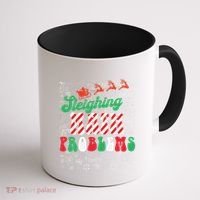 Chritmas Mathematics Teacher Student Sleighing Math Problems Coffee Mug thumb 1
