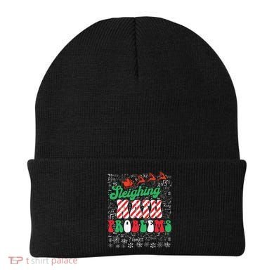 Chritmas Mathematics Teacher Student Sleighing Math Problems Beanie