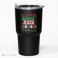 Chritmas Mathematics Teacher Student Sleighing Math Problems Tumbler thumb 0