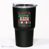 Chritmas Mathematics Teacher Student Sleighing Math Problems Tumbler thumb 0