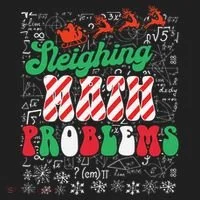 Chritmas Mathematics Teacher Student Sleighing Math Problems Tumbler thumb 3