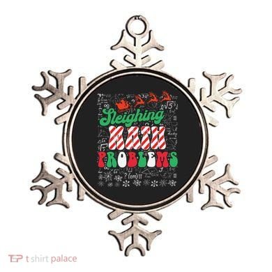 Chritmas Mathematics Teacher Student Sleighing Math Problems Ornament