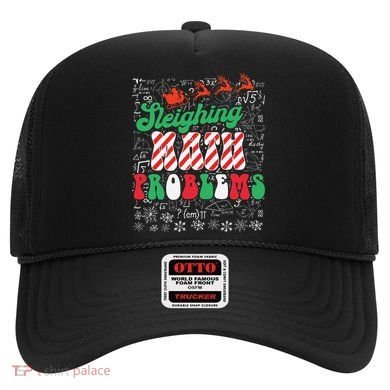 Chritmas Mathematics Teacher Student Sleighing Math Problems Hat