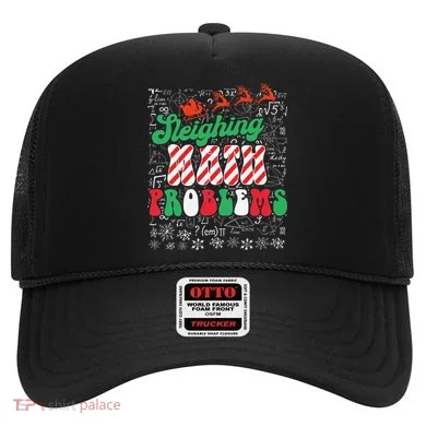 Chritmas Mathematics Teacher Student Sleighing Math Problems Hat