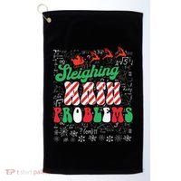 Chritmas Mathematics Teacher Student Sleighing Math Problems Golf Towel thumb 0