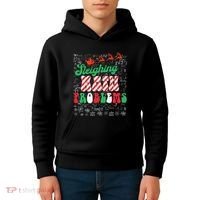 Chritmas Mathematics Teacher Student Sleighing Math Problems Kids Hoodie thumb 4