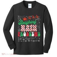 Chritmas Mathematics Teacher Student Sleighing Math Problems Kids Long Sleeve Shirt thumb 0