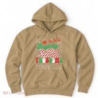 Chritmas Mathematics Teacher Student Sleighing Math Problems Hoodie thumb 0