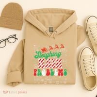 Chritmas Mathematics Teacher Student Sleighing Math Problems Hoodie thumb 4