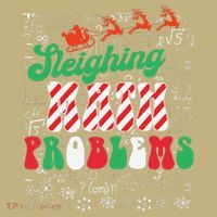 Chritmas Mathematics Teacher Student Sleighing Math Problems Hoodie thumb 7