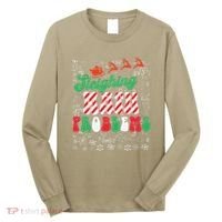 Chritmas Mathematics Teacher Student Sleighing Math Problems Long Sleeve Shirt thumb 0