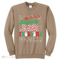 Chritmas Mathematics Teacher Student Sleighing Math Problems Sweatshirt thumb 0