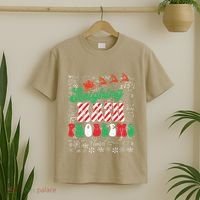 Chritmas Mathematics Teacher Student Sleighing Math Problems T-Shirt thumb 2