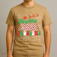 Chritmas Mathematics Teacher Student Sleighing Math Problems T-Shirt thumb 3