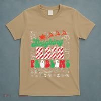 Chritmas Mathematics Teacher Student Sleighing Math Problems T-Shirt thumb 5