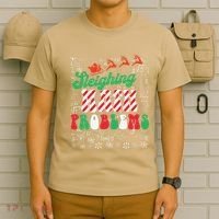 Chritmas Mathematics Teacher Student Sleighing Math Problems T-Shirt thumb 6