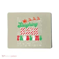 Chritmas Mathematics Teacher Student Sleighing Math Problems Mousepad thumb 0