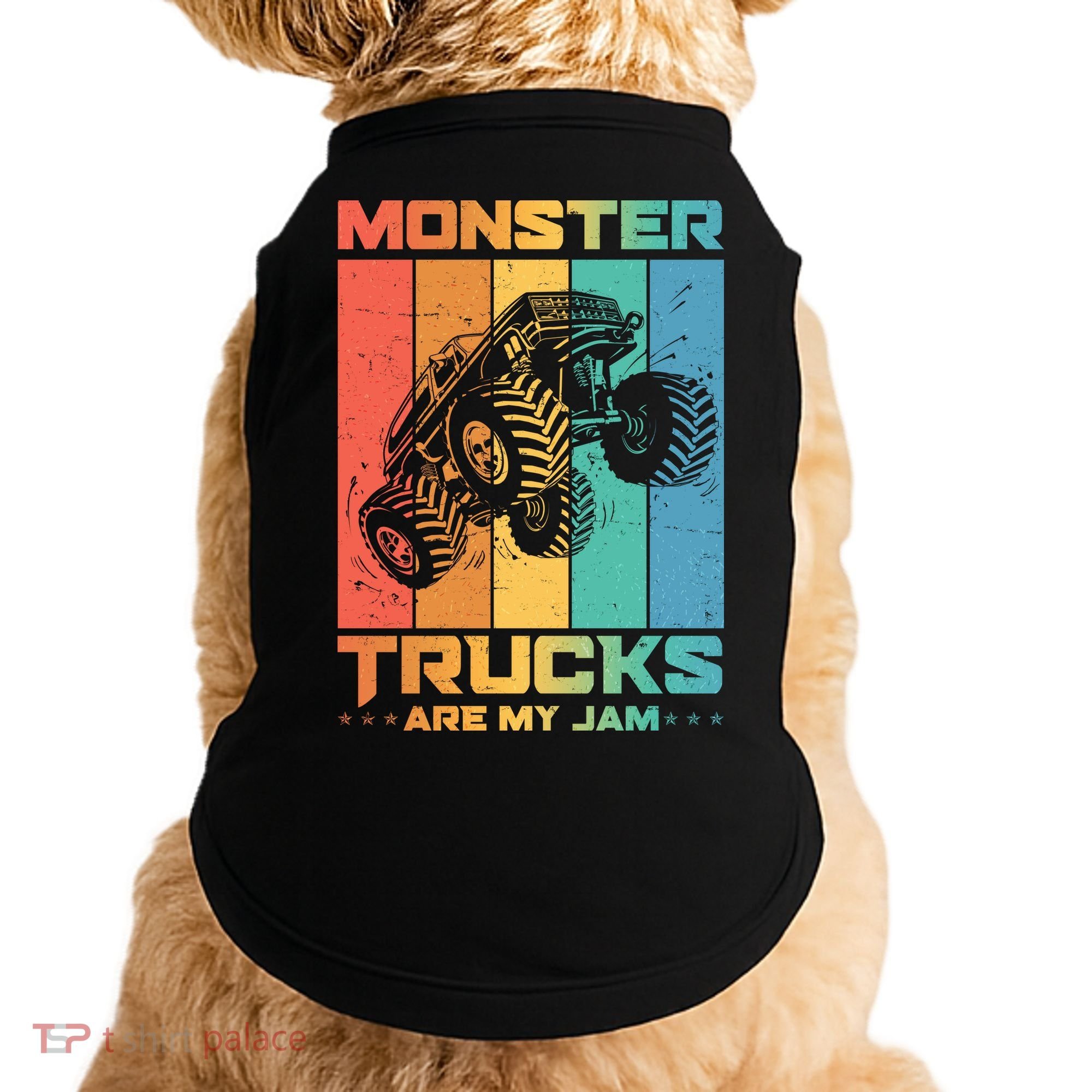 Cool Monster Trucks Are My Jam Doggie Tank