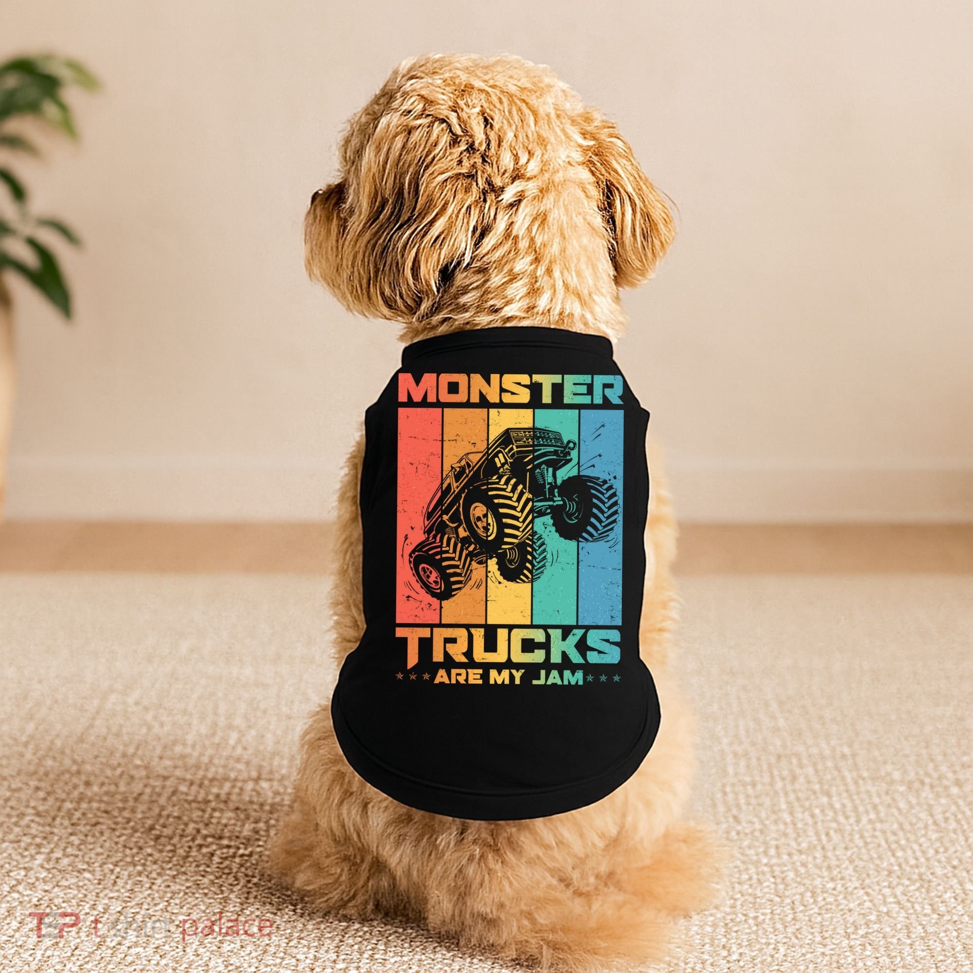 Cool Monster Trucks Are My Jam Doggie Tank