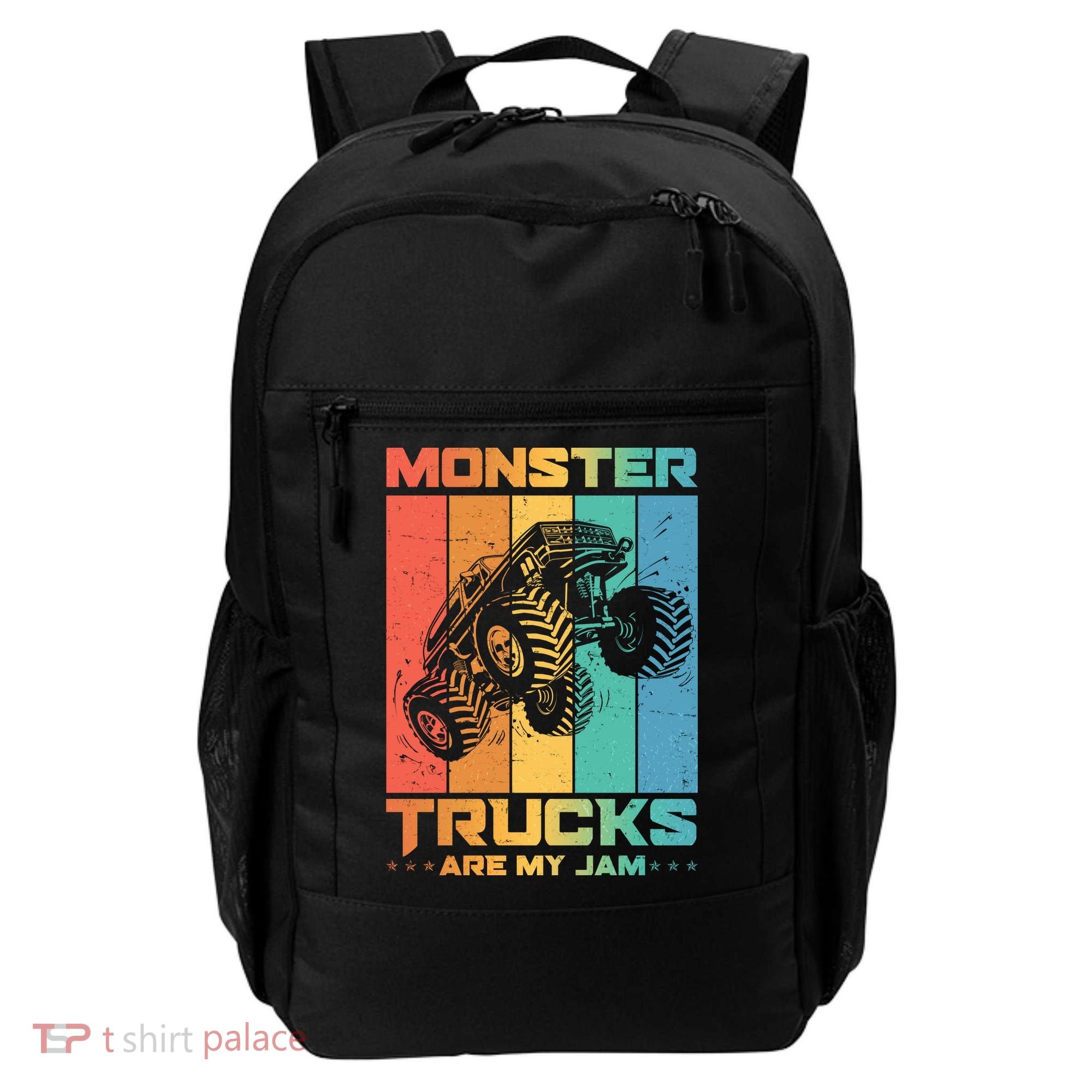 Cool Monster Trucks Are My Jam Backpack