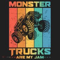 Cool Monster Trucks Are My Jam Beanie thumb 2