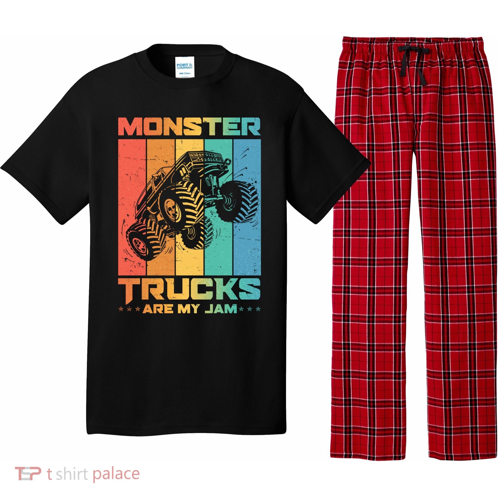 Cool Monster Trucks Are My Jam Pajama Set