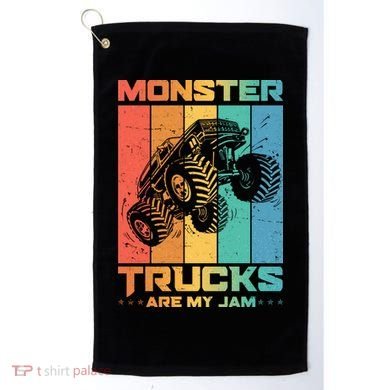 Cool Monster Trucks Are My Jam Golf Towel