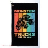 Cool Monster Trucks Are My Jam Golf Towel thumb 0