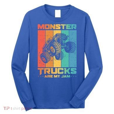 Cool Monster Trucks Are My Jam Long Sleeve Shirt