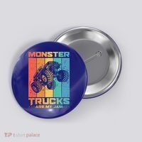 Cool Monster Trucks Are My Jam Button thumb 0